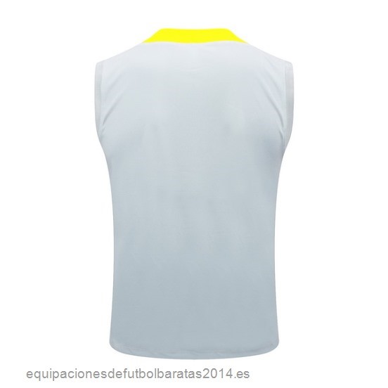 Nuevo Entrenamiento Sin MangasLiverpool 24/25 Gris Amarillo Baratas